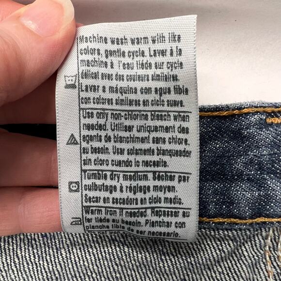 Carhartt Relaxed Fit Jeans Mens 46x32 Distressed Medium Wash Cotton Denim Grunge - Picture 8 of 11